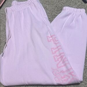 PINK Victoria's Secret campus Fleece  Sweatpants L NWT